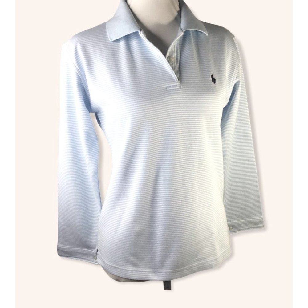 POLO Small Polo Top stripped Blue White